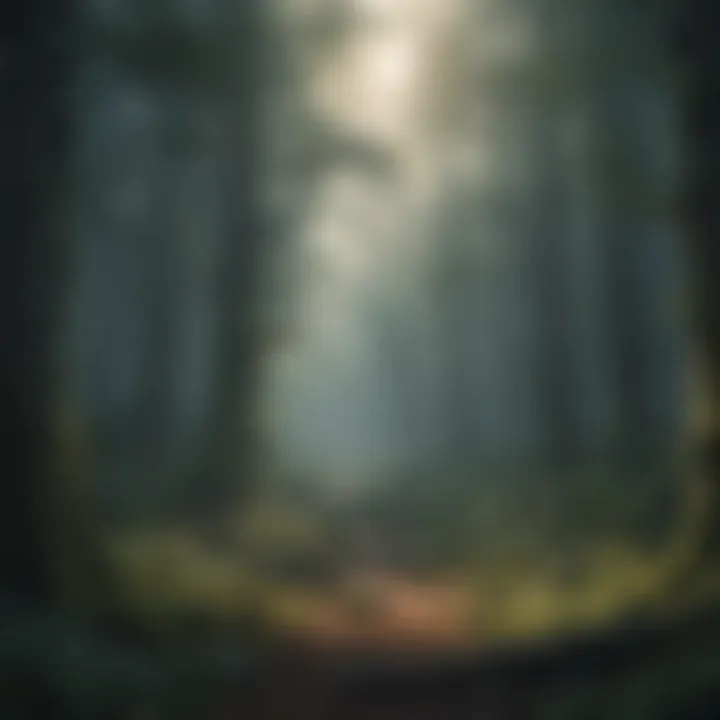 Mysterious Forest Scene