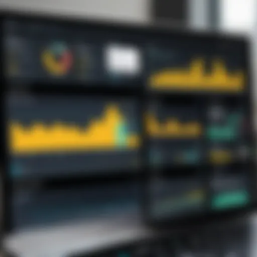 An overview of Power BI dashboard with data visualizations