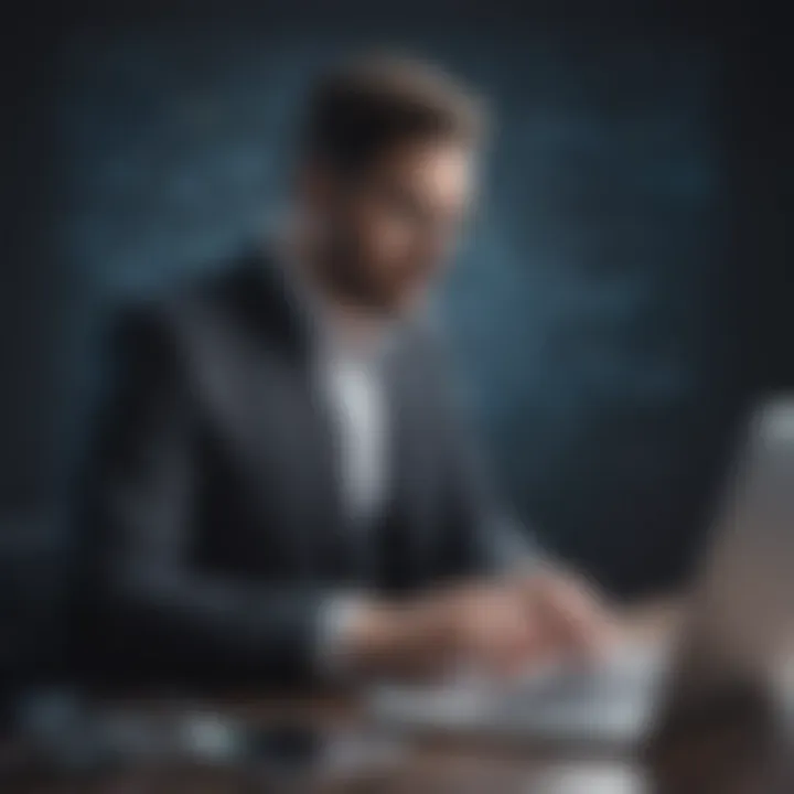 Data Scientist Analyzing Unstructured Data Patterns