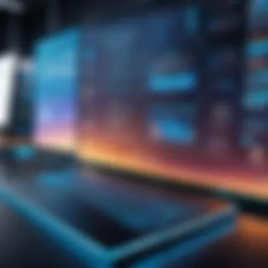 Trends and future technologies in data warehousing illustrated for clarity.