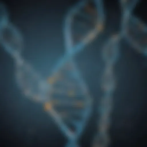 Illustration depicting DNA unraveling and exposing genetic code