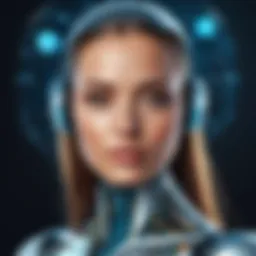 Illustration depicting the concept of deep learning in artificial intelligence.