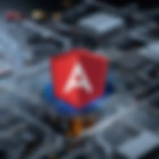 Angular framework showcasing its components and structure