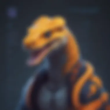 Python Mastery for Discord Bots Abstract Python Programming Language Concept Art