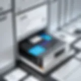 Illustration of digital file storage