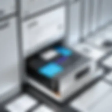 Digital File Storage Illustration of digital file storage