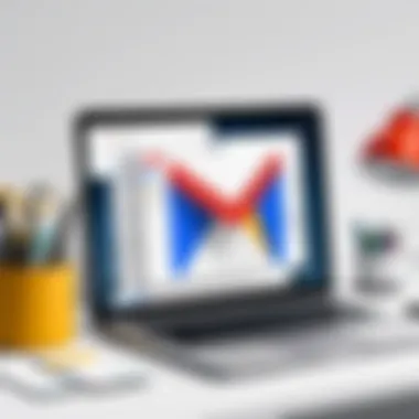 Illustration of email management tools within Gmail settings