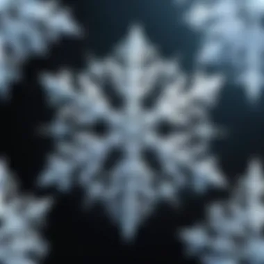 Enchanting Snowflakes Swirling in Motion