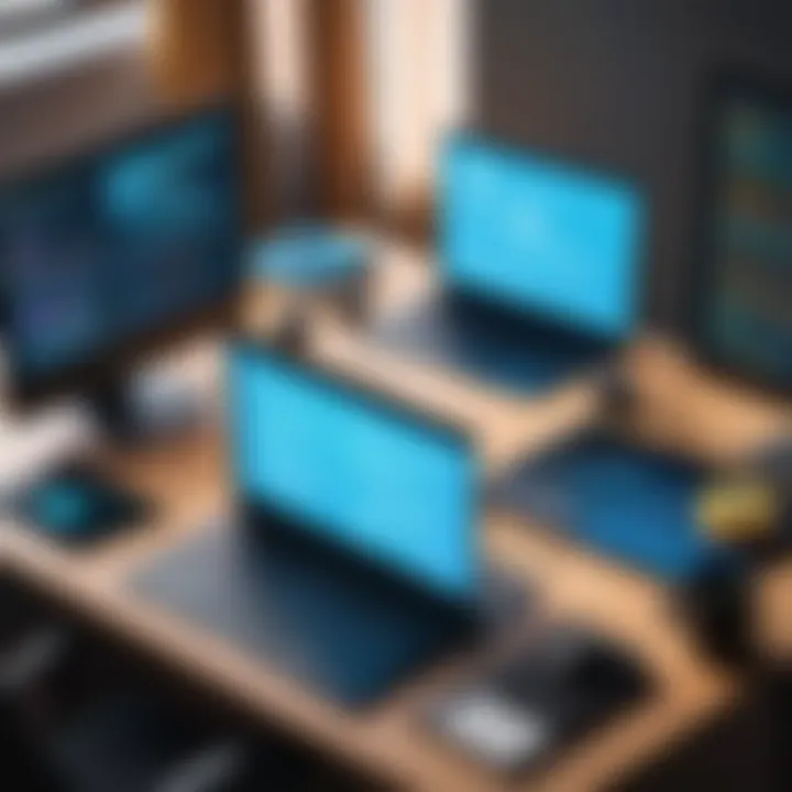Illustration of a coding community collaboration