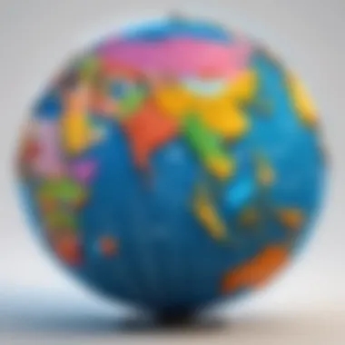 Connecting Cultures Through Language A digital globe highlighting global communication