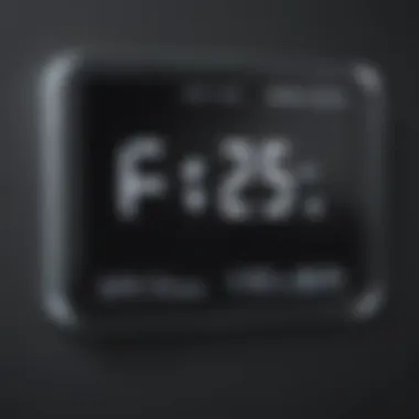 Clear Numbers for Improved Readability Digital clock with date showing clear, easy-to-read numbers