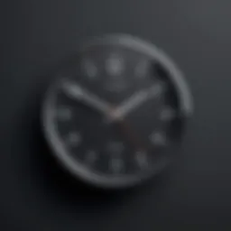 Elegant clock widget with minimalist design