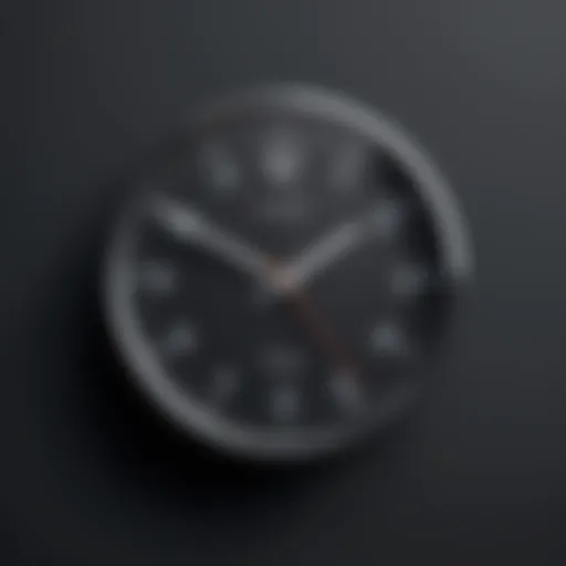Elegant clock widget with minimalist design