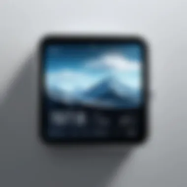 Sleek Weather Clock Widget Sleek digital clock widget with weather integration