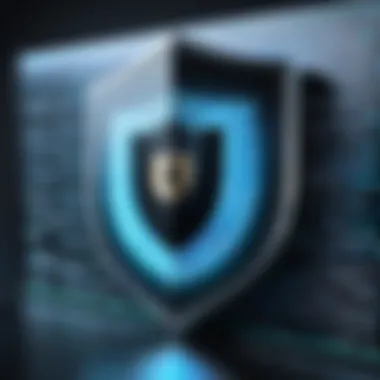 Data Encryption Shield Illustration depicting data encryption as a shield for information security