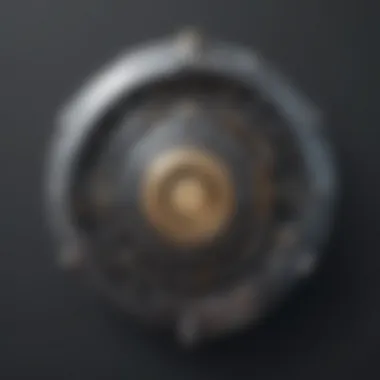 Intricate Lock Mechanism Lock with intricate mechanisms representing secure password protection