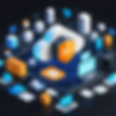 AWS Cloud Storage Solutions A visual representation of different storage solutions offered by AWS.