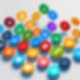 Representation of various programming languages logos