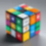 Mobile app interface for Rubik's Cube solving