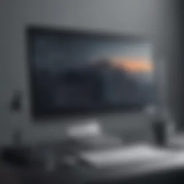 Elegant website layout with subtle visual effects
