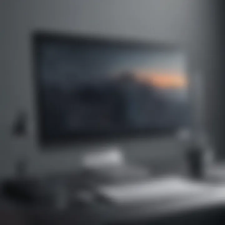 Elegant website layout with subtle visual effects