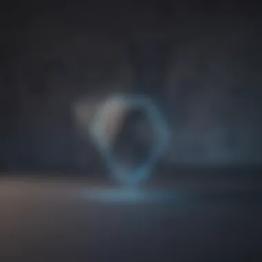 Geometric shapes with blurred background