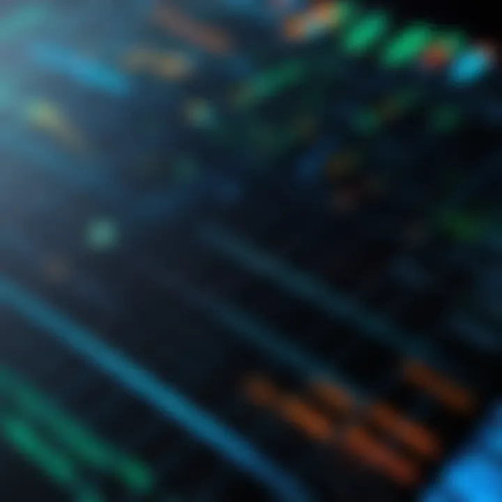 Abstract visualization of probability in finance