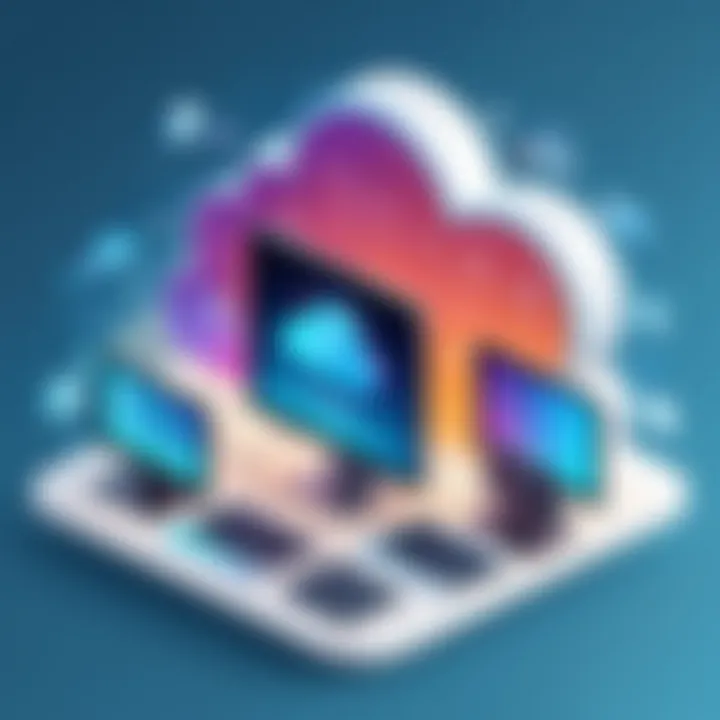 Illustration showcasing SaaS benefits