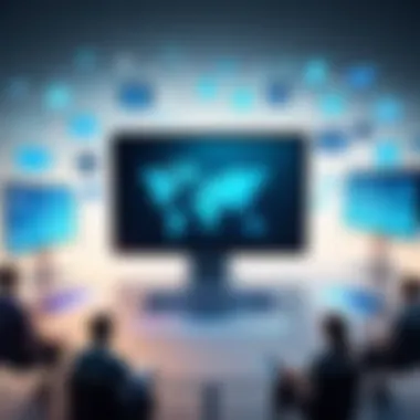 Engaging Customers in the Digital Space Visual representation of customer engagement online.