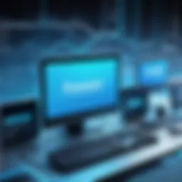 Illustration depicting the concept of freeware in a digital landscape