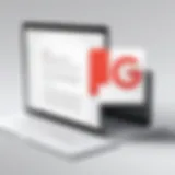 Illustration showcasing the Google PDF Extractor interface