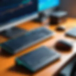 High-tech hardware forensic tool on a desk