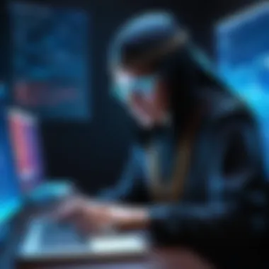 Unveiling the Depths Illustration depicting advanced users exploring Kali programs