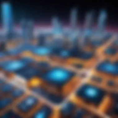 Future Trends in MERN Development A futuristic depiction of the evolving landscape of MERN development and its potential trends.