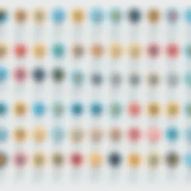 Visual representation of various programming languages evolution.