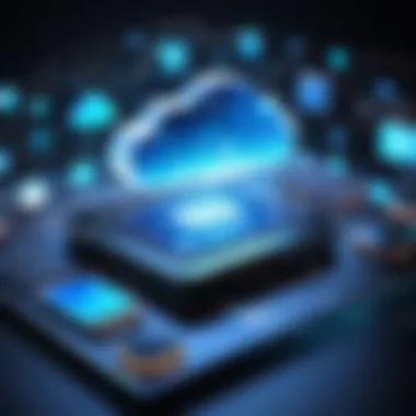 Emerging Trends in Software Industry A visual representation of emerging trends in the software industry including AI and cloud computing.