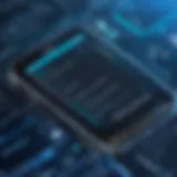 Visual representation of SMS spammer application interface
