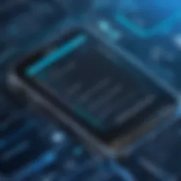 Visual representation of SMS spammer application interface