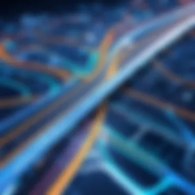 Transportation Planning Insights Transport routes and traffic flow represented through GIS mapping
