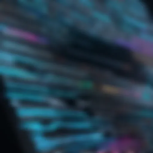 An intricate code snippet illustrating Java's syntax