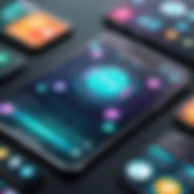 Dynamic Interface of Game Creation Apps Dynamic interface of a popular game creation app