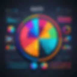 A vibrant pie chart showcasing data distribution