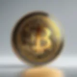 Digital representation of a coin being flipped