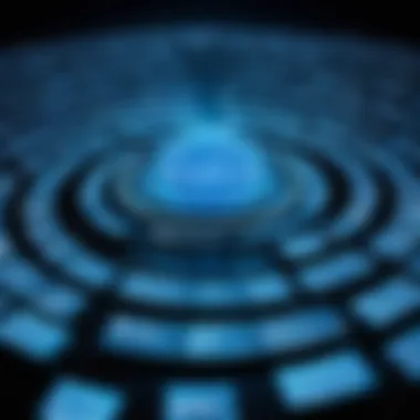 Ethical Dilemmas A conceptual visualization of ethical dilemmas arising from dark internet activities.
