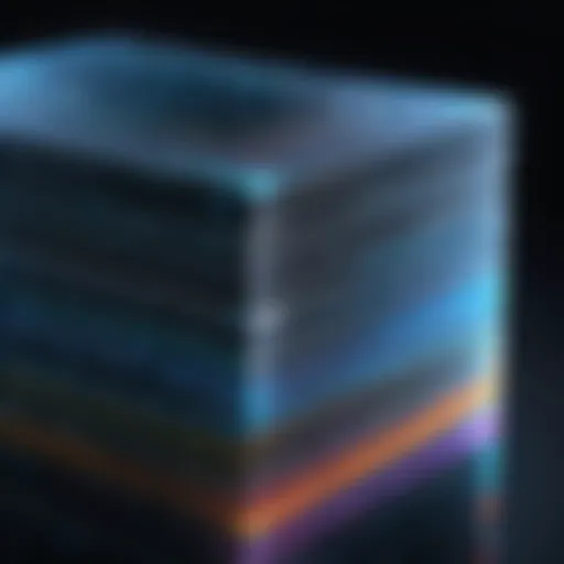 A visual representation of the layers of the internet, highlighting the surface web, deep web, and dark internet.
