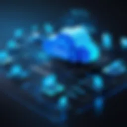 A visually appealing representation of Azure's cloud infrastructure.