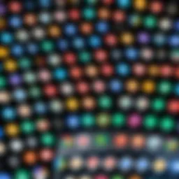 Visual representation of app categories in Google Play Store