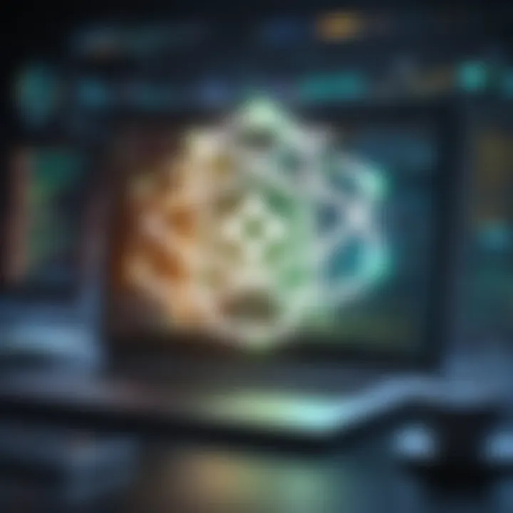 Illustration showcasing the integration of React and Node.js in web development