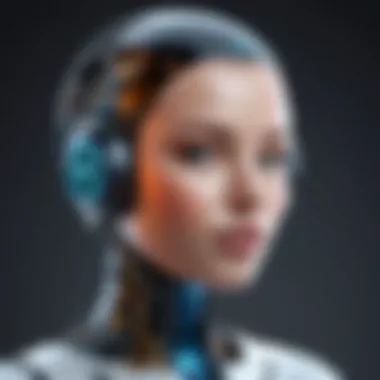 AI and Voice Technology An illustration depicting AI integration with voice platforms