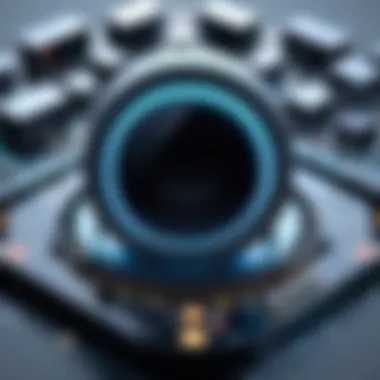 A conceptual image showing the impact of voice technology on industries